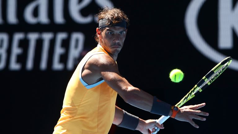Rafael Nadal besiegt Tomas Berdych und zieht ins Viertelfinale der Australian Open ein.