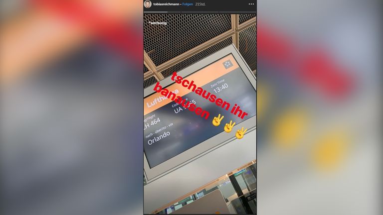 Tobias Reichmann postete verärgert in seine Instagram-Story