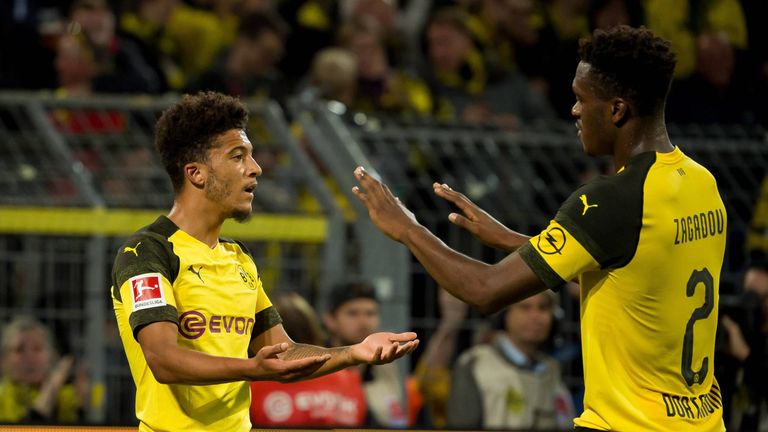 Jadon Sancho (18) und Dan-Axel Zagadou (19) gehören zu Dortmunds jungen Wilden.