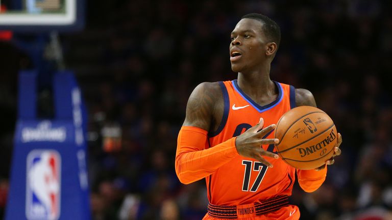 Dennis Schröder verbucht gegen die Milwaukee Bucks sieben Assists.