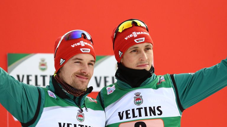 Fabian Rießle und Eric Frenzel holen WM-Gold.