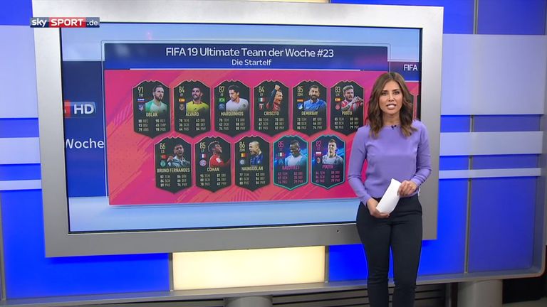 Sky Sport News HD schaut auf das aktuelle FIFA Ultimate Team der Woche #23.