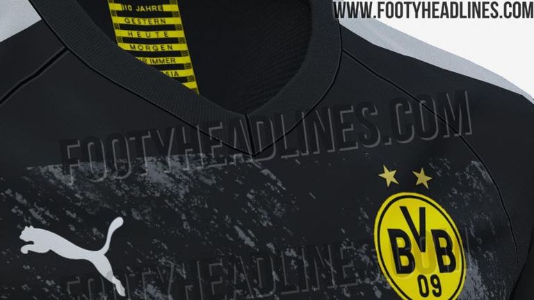 So sieht das neue Auswärtstrikot von Borussia Dortmund aus. (Quelle: footyheadlines.com)