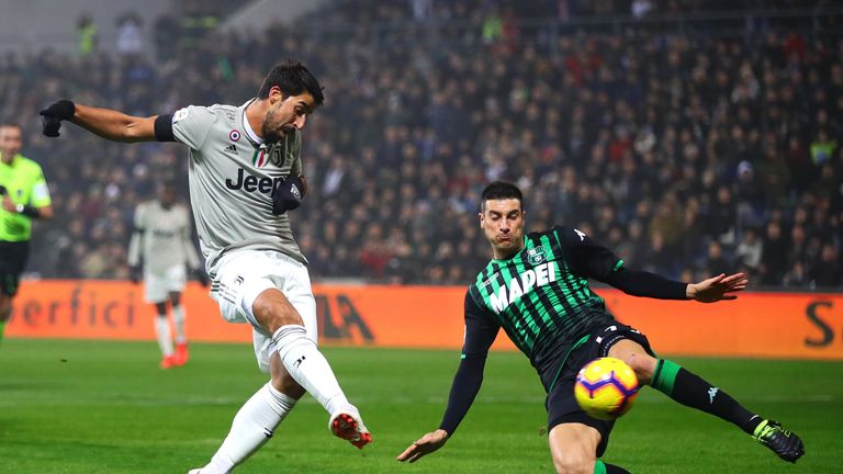 Sami Khedira schoss gegen US Sassuolo Calcio ein Tor für Juventus Turin.