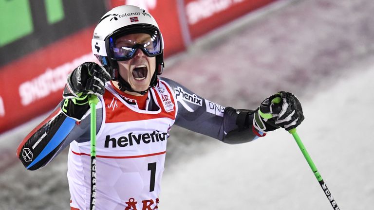 Henrik Kristoffersen holt seine erste WM-Medaille.