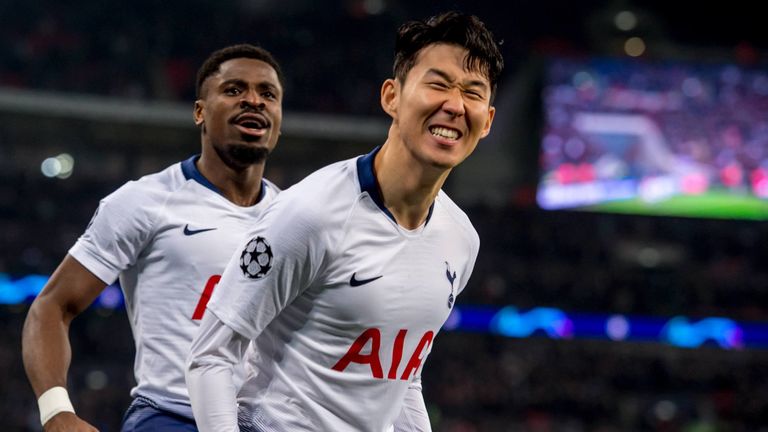 Tottenhams Heung-Min Son trifft zum 1:0 gegen den BVB.