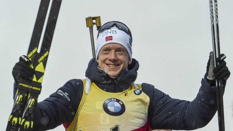 Der Norweger Johannes Thignes Bö feiert in Canmore seinen zwölften Saisonsieg.