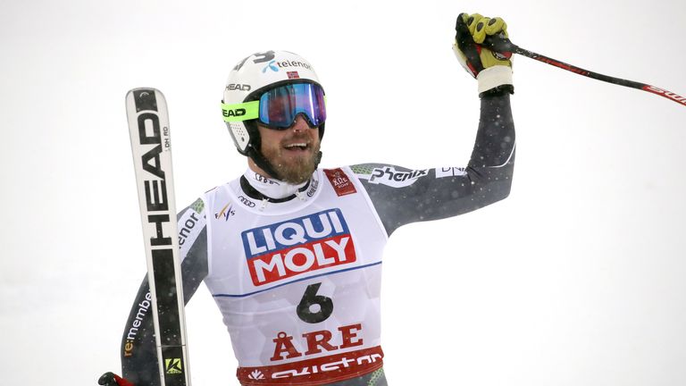 Der Norweger Kjetil Jansrud gewinnt Gold in der Abfahrt bei der Ski-WM in Schweden