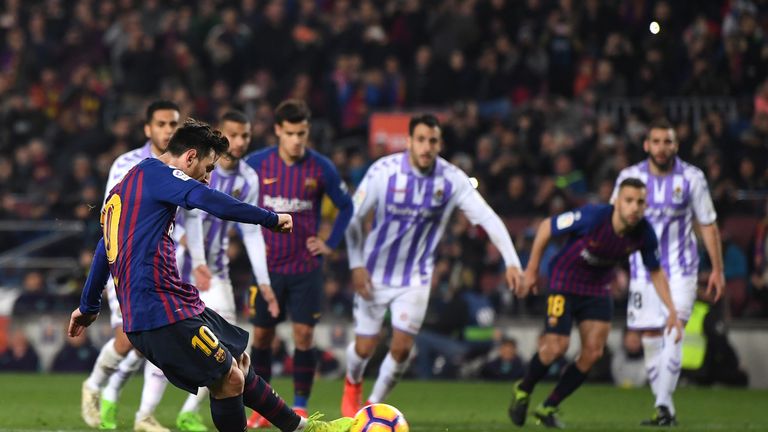 Lionel Messi führt den FC Barcelona zum Sieg.