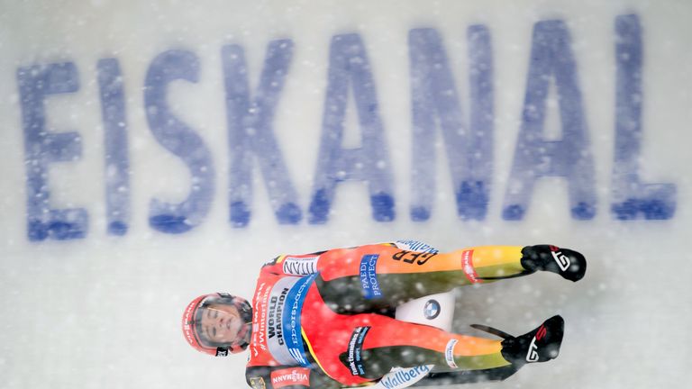 Natalie Geisenberger landet beim Heim-Weltcup in Altenberg auf dem zweiten Platz. 