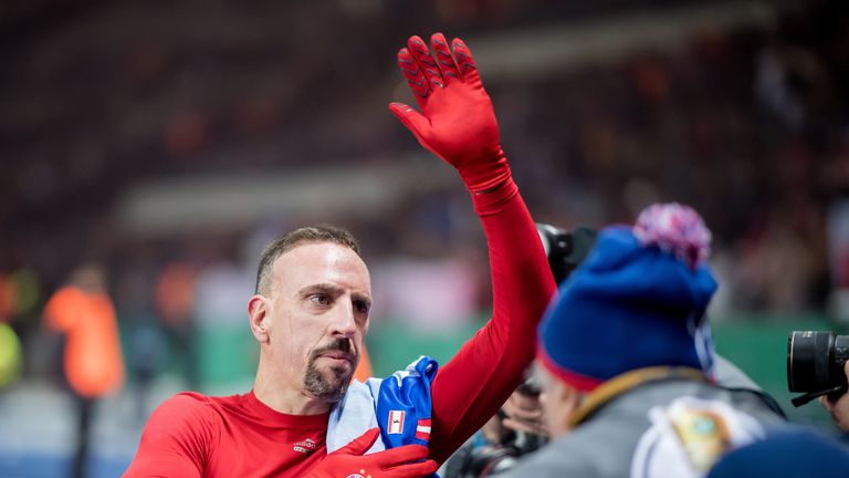 Franck Ribery sieht seine Zukunft beim FC Bayern. 