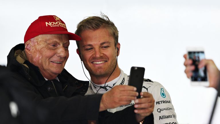 Niki Lauda und Nico Rosberg.
