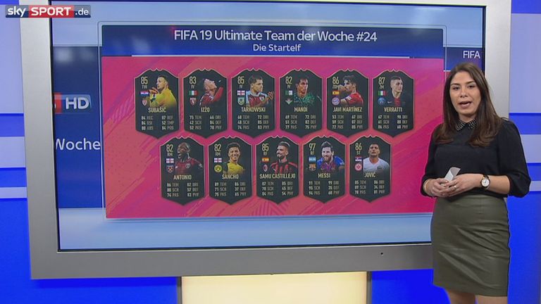 Sky Sport News HD schaut auf das aktuelle FIFA Ultimate Team der Woche #24.