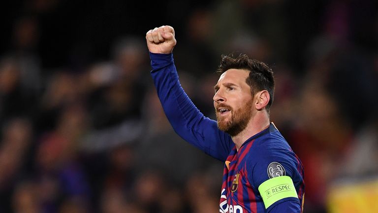 Lionel Messi trifft gegen Olympique Lyon zum zwischenzeitlichen 1:0 für den FC Barcelona.