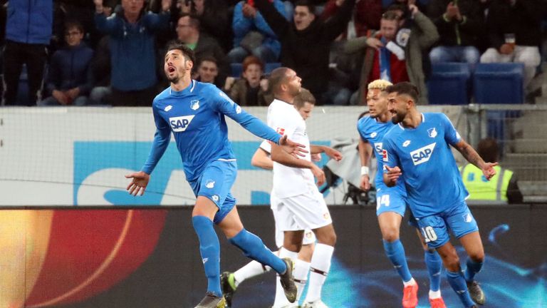 Ishak Belfodil erzielt gegen Bayer Leverkusen zwei Tore.