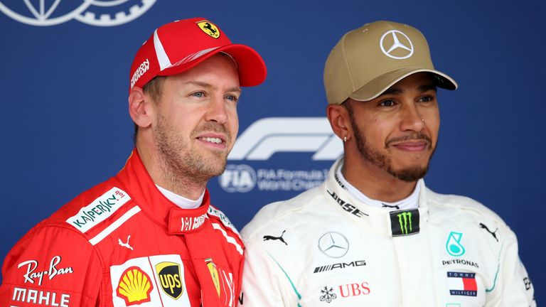 Die Dauerrivalen: Sebastian Vettel und Lewis Hamilton.