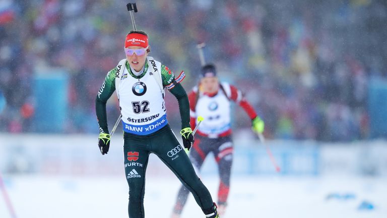 Laura Dahlmeier gewinnt Bronze im Sprint bei den Weltmeisterschaften in Östersund.