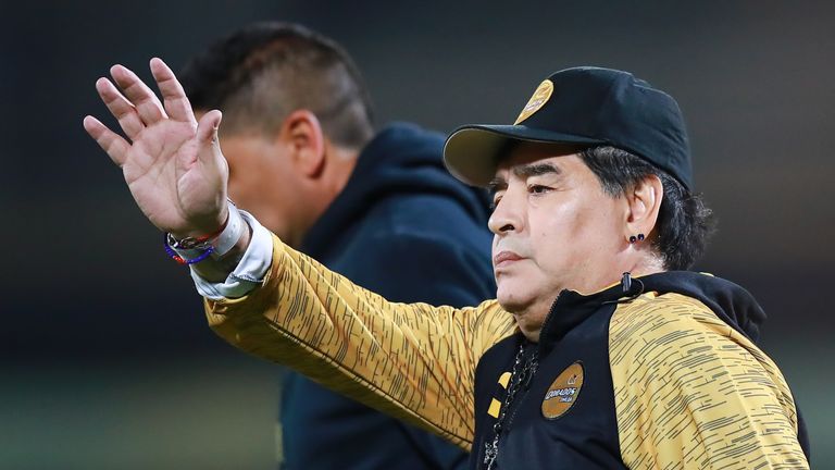 Wird Diego Maradona den mexikanischen Zweitligisten Dorados de Sinaloa im Sommer verlassen?