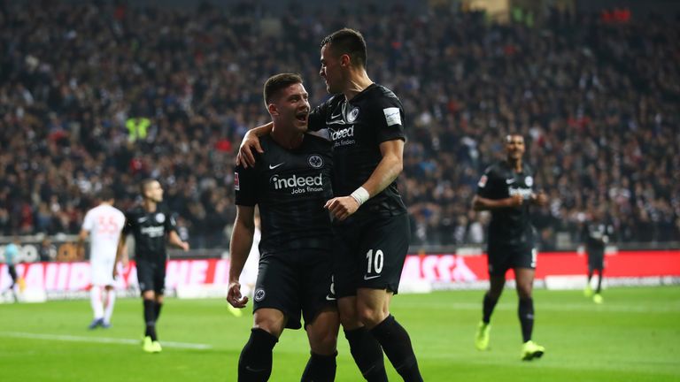 Eintracht Frankfurt: Vorlagengeber: Filip Kostic  -Torschütze: Luka Jovic  - Bundesliga-Tore:  5.