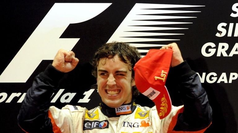 2008: 800. Großer Preis von Singapur, Sieger: Fernando Alonso (SPA) für Renault