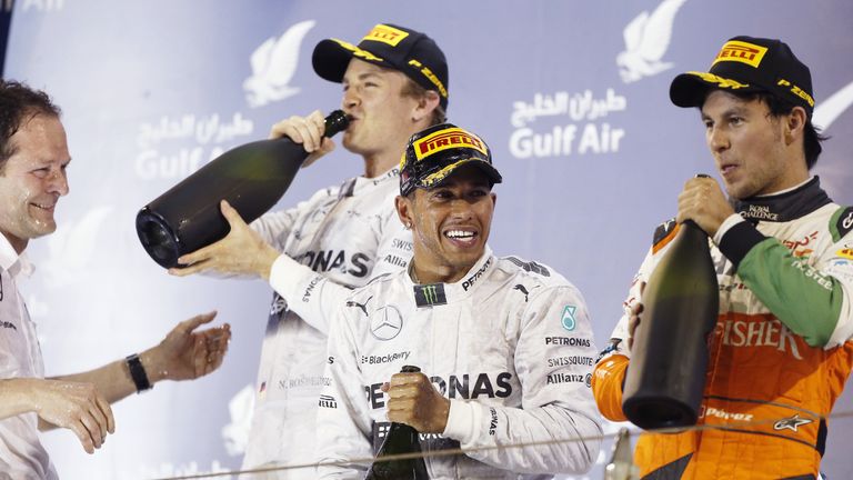 2014: 900. Großer Preis von Bahrain, Sieger: Lewis Hamilton (GBR) für Mercedes 