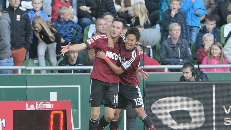 1. FC Nürnberg: Vorlagengeber: Hiroshi Kiyotake -Torschütze: Josip Drmic - Bundesliga-Tore: 4.
