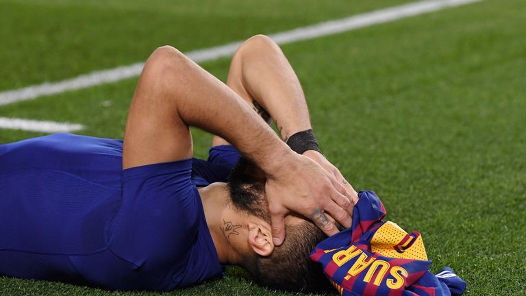 Luis Suarez trifft auswärts in der Champions League nicht mehr.