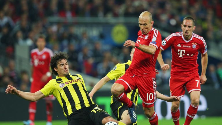 Champions League Finale in Wembley 2013 gegen den BVB. 89. Minute. Nach Hacke-Ablage von Ribery setzt sich Robben durch...