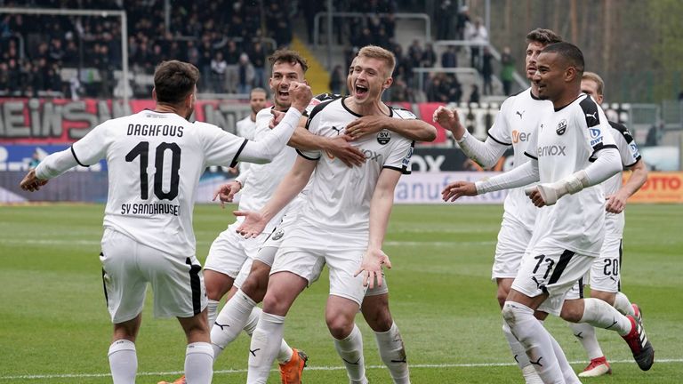 Der SV Sandhausen dreht das Spiel gegen Dynamo Dresden