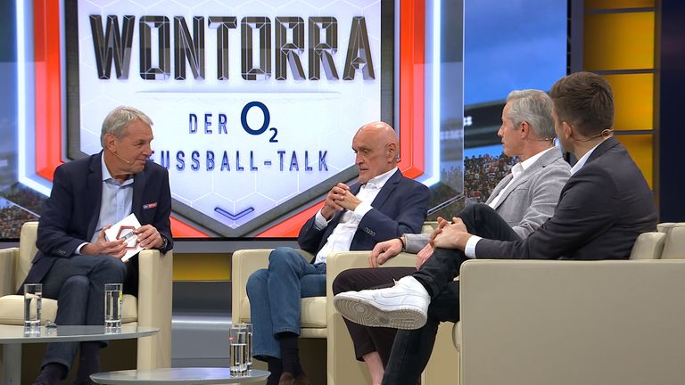 Martin Kind  und Jens Keller waren zu Gast bei "Wontorra - der o2 Fußball-Talk".