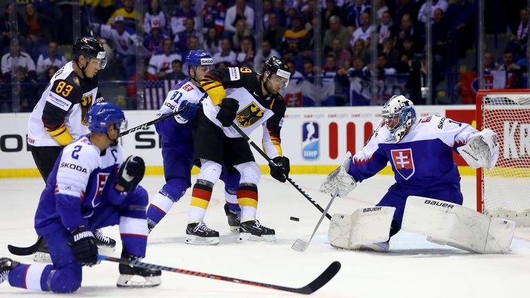 Leon Draisaitl trifft gegen Gastgeber Slowakei. 