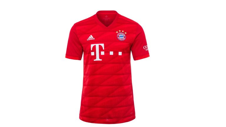 Das neue Heimtrikot des FC Bayern ist traditionell rot und überzogen mit grafischen Elementen - angelehnt an die Allianz Arena (Quelle: fcbayern.com).