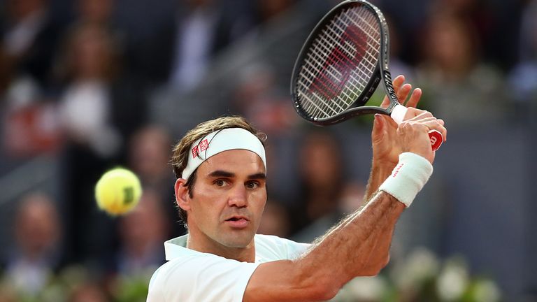 Roger Federer gewinnt sein Auftaktmatch in Madrid gegen  Richard Gasquet.