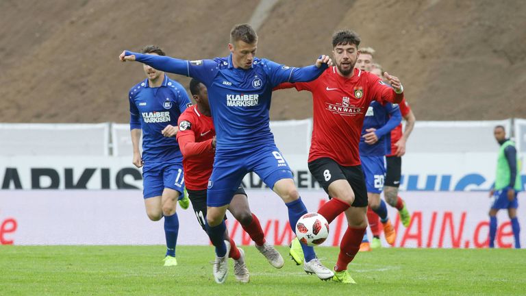 Der KSC gewinnt 2:1 gegen die SG Sonnenhof Großaspach.