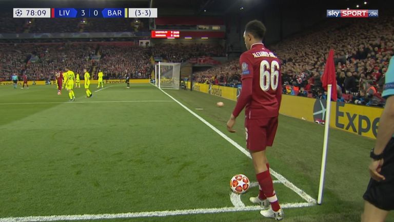 Das Tor des Jahres! Irre Eckball-Finte von Trent Alexander-Arnold! Barca schläft und Divock Origi trifft zum 4:0. 