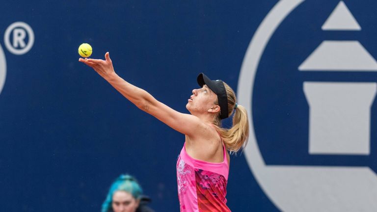 Mona Barthel gewinnt ihr Auftaktmatch beim WTA-Turnier in München.