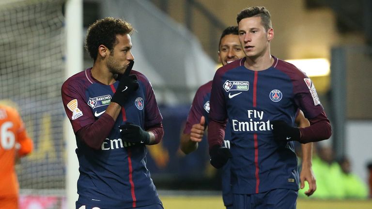 Julian Draxler und Neymar sollen nach dem Spiel gegen Montpellier aufeinander losgegangen sein.