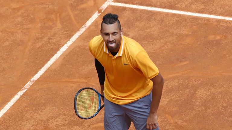 Nick Kyrgios fiel zuletzt in Rom negativ auf.