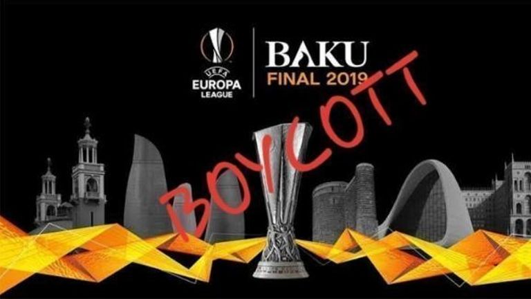 Die Fans machen ihrem Unmut gegen die Austragung des Europa-League-Finals in Baku im Internet Luft (Bildquelle: change.org)