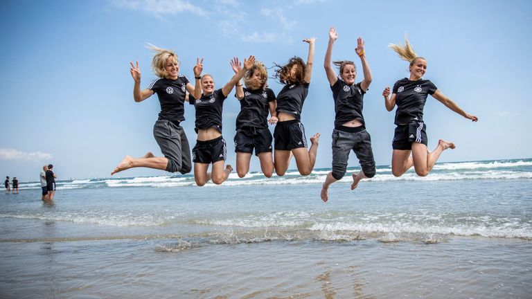 Die DFB-Frauen genießen vor dem abshcließenden Gruppenspiel ihre freie Zeit (Quelle: Twitter@DFB_Frauen).
