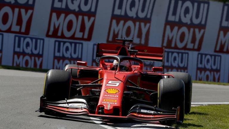 Ferrari-Pilot Sebastian Vettel ist beim 3. Freien Training in Montreal Schnellster. 