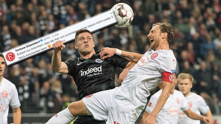 Fortuna Düsseldorf kann mit dem Wechsel von Frankfurts Luka Jovic zu Real Madrid offenbar ganz gut leben.