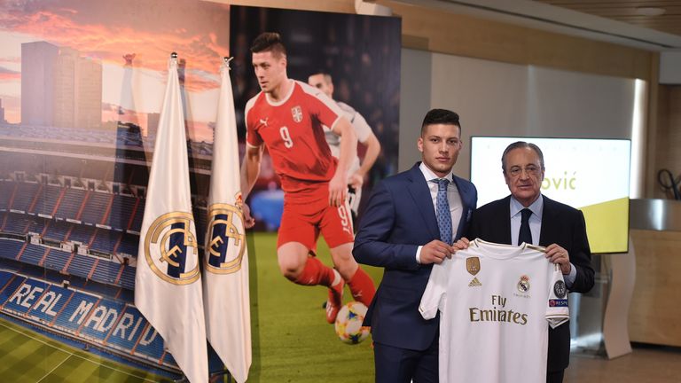 Luka Jovic freut sich auf seine neue Aufgabe bei Real Madrid.