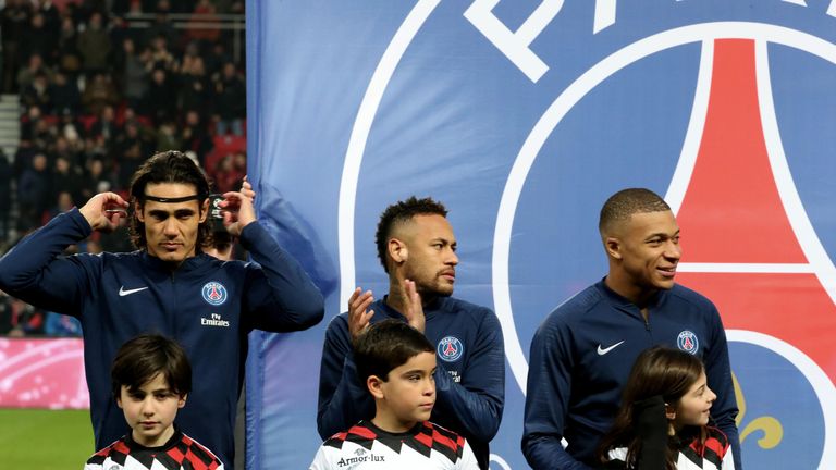 Edinson Cavani, Neymar, Kylian Mbappe - (Paris St. Germain) - 2018-aktuell