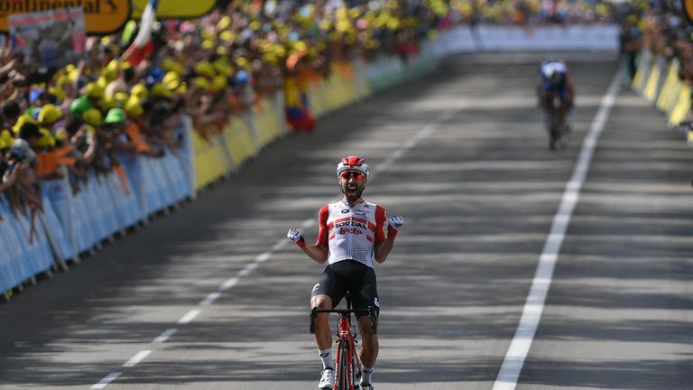 Thomas de Gendt gewinnt die 8. Etappe der Tour de France 2019.