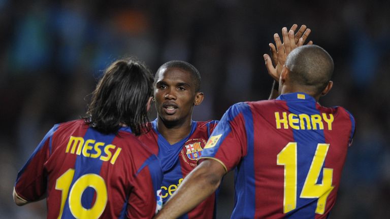 Lionel Messi (l.), Samuel Eto’o (M.), Thierry Henry - (FC Barcelona) - 2007-2009 