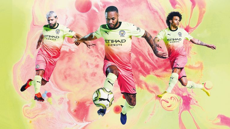 Mit Sane City Prasentiert Neues Ausweichtrikot In Gelb Und Pink Fussball News Sky Sport