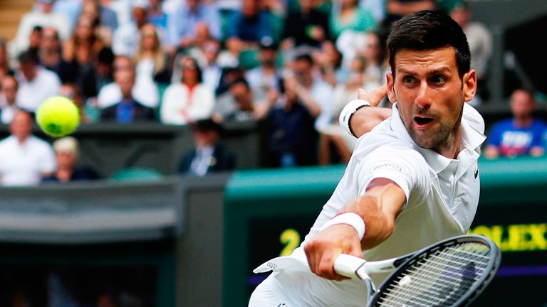 Novak Djokovic steht in Wimbledon im Halbfinale. 