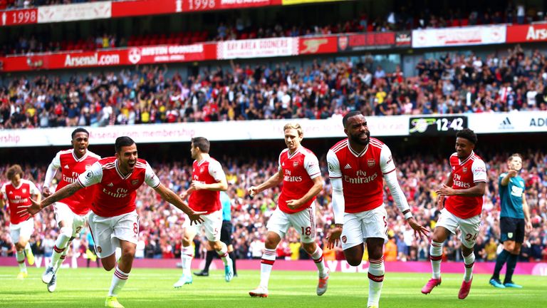Alexandre Lacazette bringt Arsenal in Front.