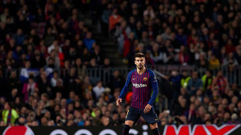 Auch Barca-Abwehrchef Gerard Pique war bisher sehr oft in der Königsklasse vertreten. Er steht derzeit bei 109 Einsätzen - alle für die Katalanen.